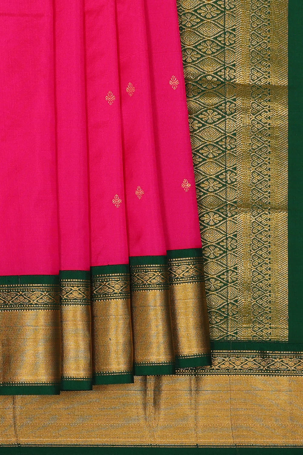 Image of Pink Narayanpet Silk Saree