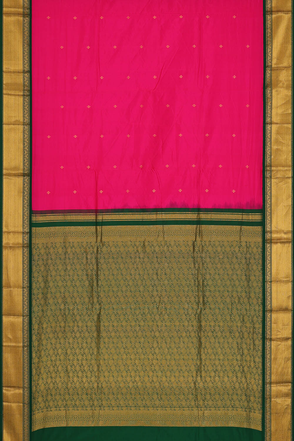 Image of Pink Narayanpet Silk Saree