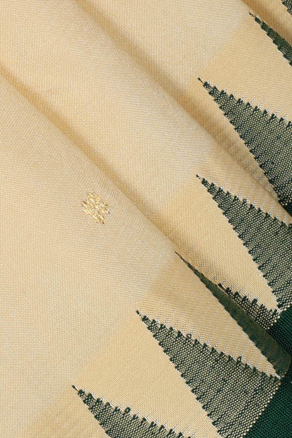 Image of Off-White Narayanpet Silk Saree