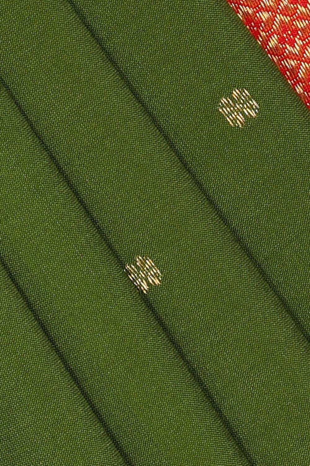 Image of Green Narayanpet Silk Saree