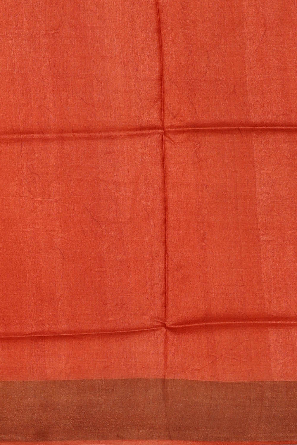 Image of Tussar Silk Light Orange Saree