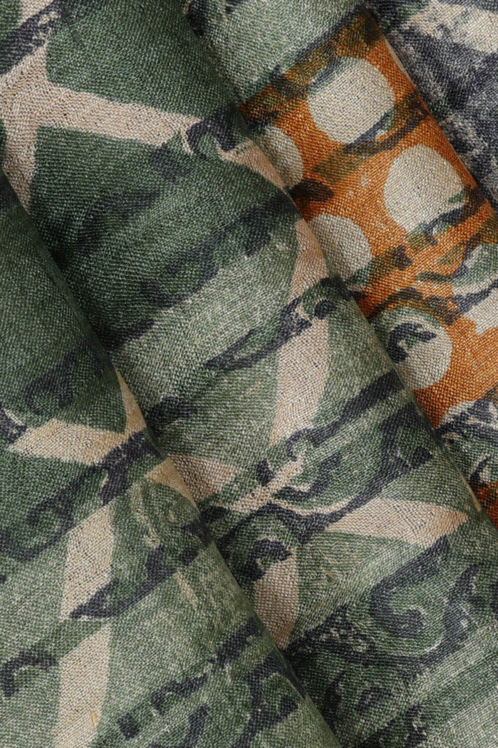 Image of Tussar Silk Sea Green Saree