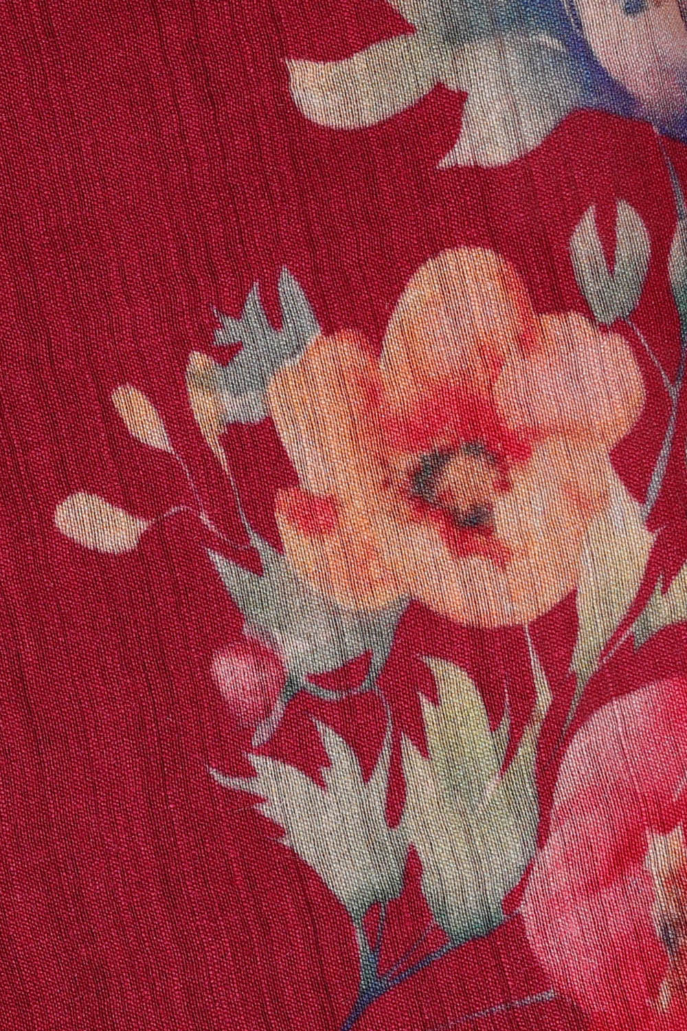 Image of Moonga Tussar Silk Pink Saree