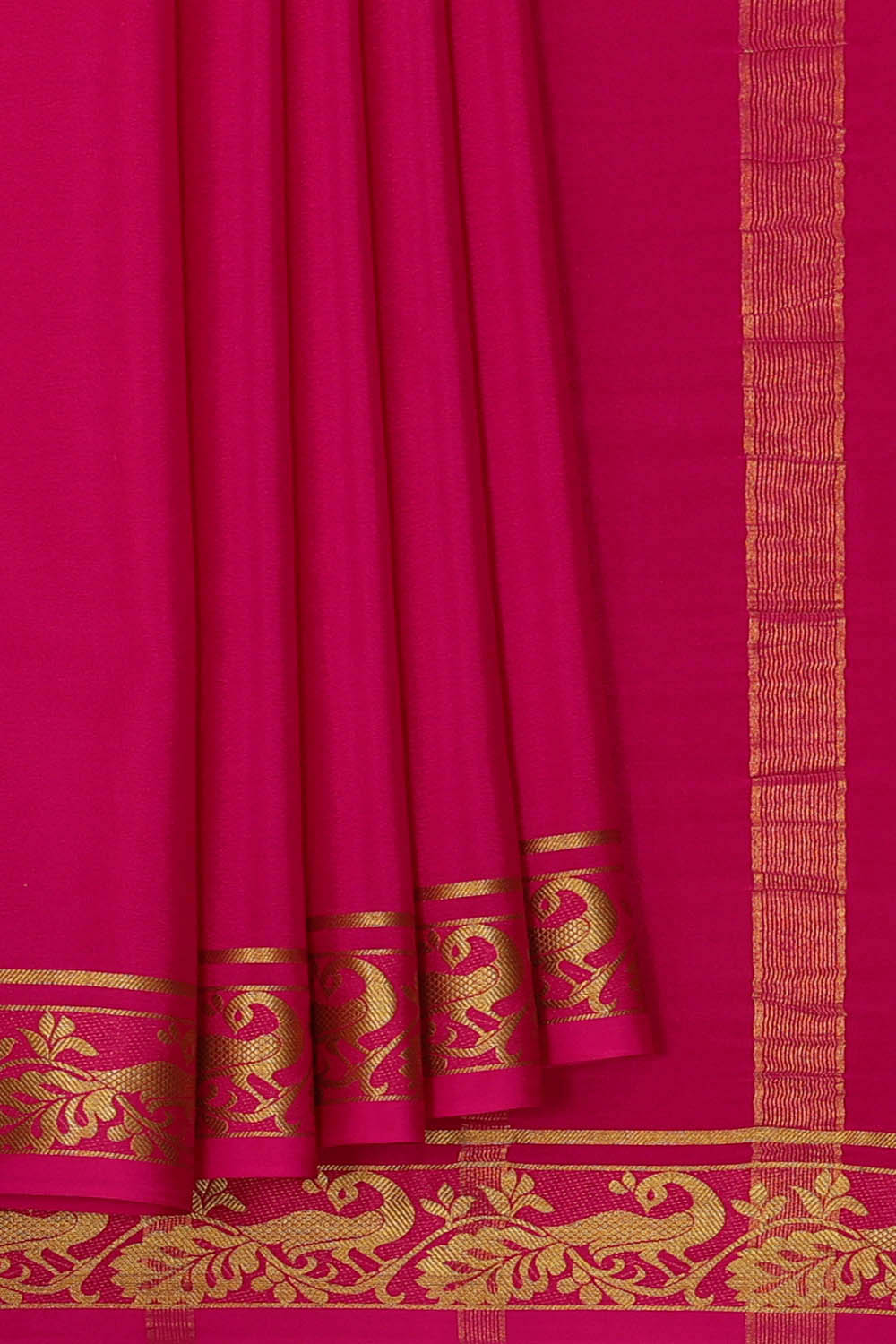 Image of Binny Crepe Silk Pink Saree