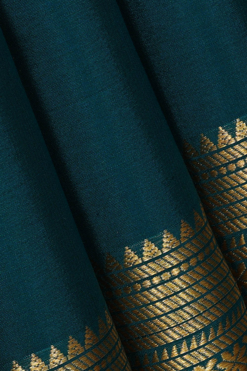 Image of Binny Crepe Silk Blue Saree