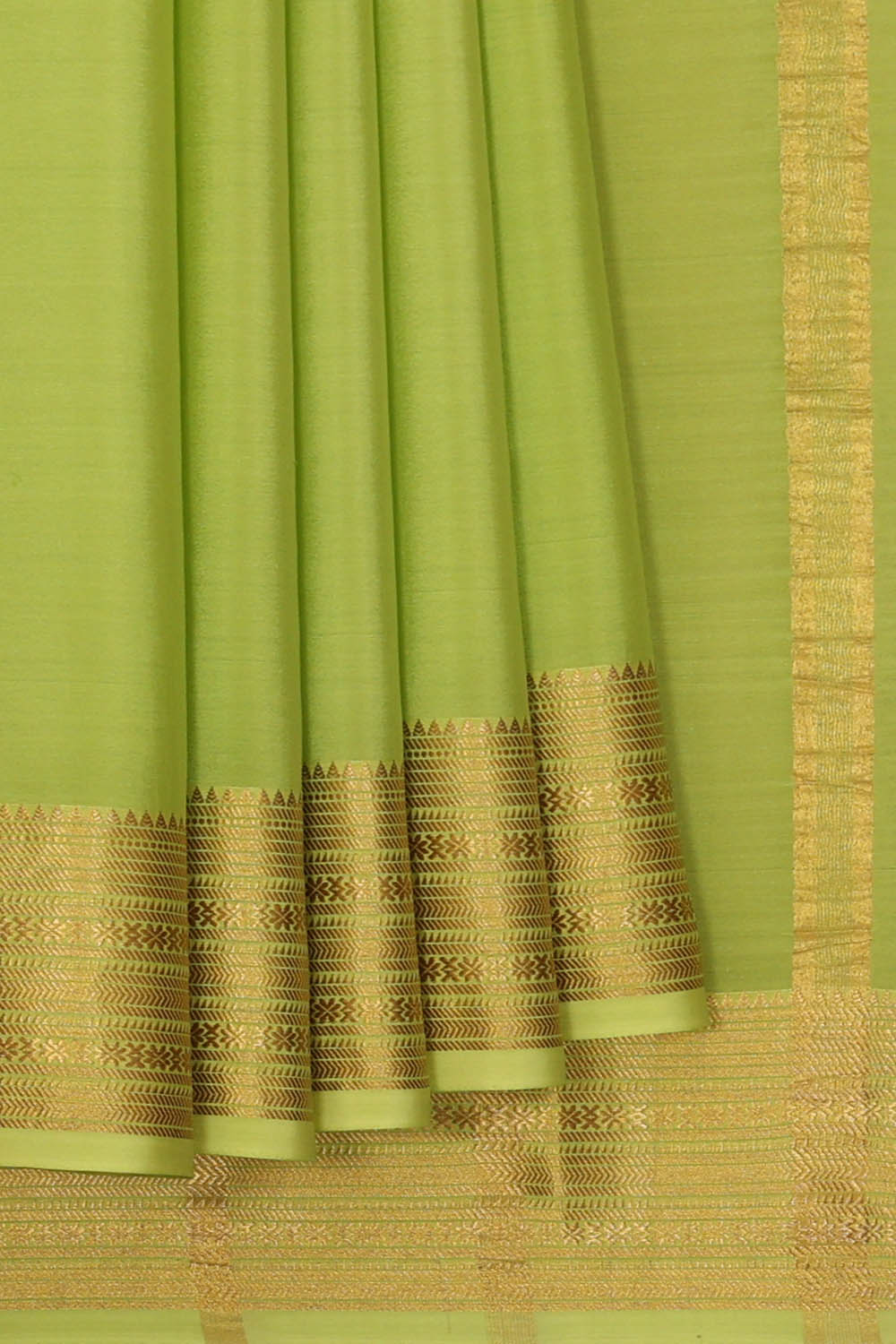 Image of Binny Crepe Silk Green Saree