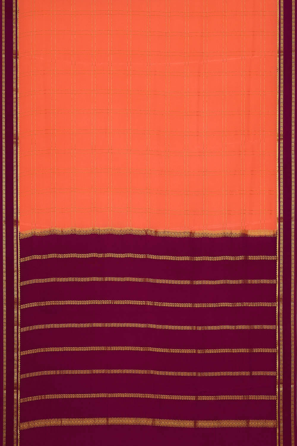 Image of Binny Crepe Silk Peach Saree