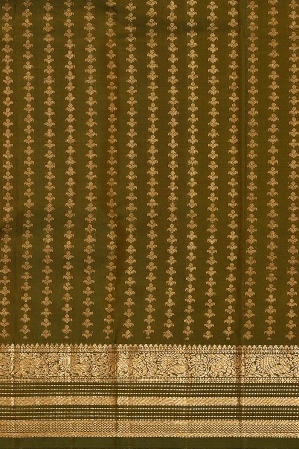 Image of Kanchipattu Silk Beige Saree