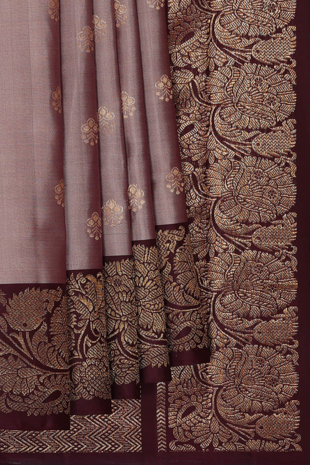 Image of Kanchipattu Silk Lilac Saree