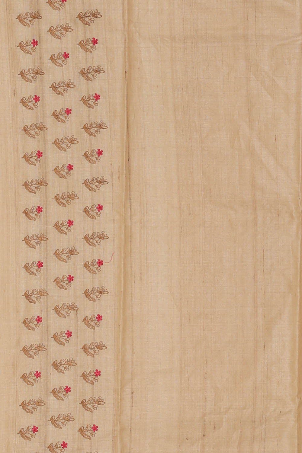 Image of Tussar Silk Beige Saree