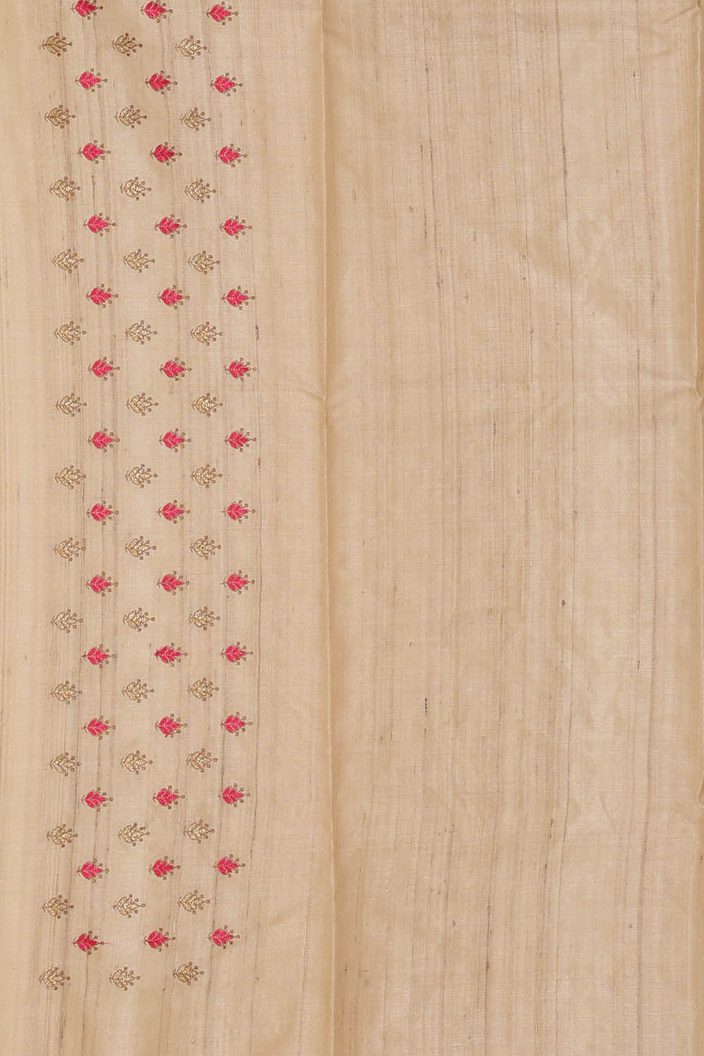 Image of Tussar Silk Ivory Beige Saree