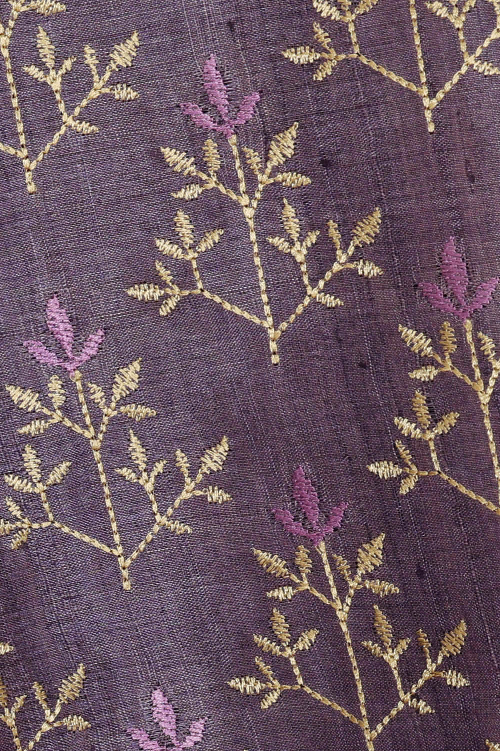 Image of Tussar Silk Violet Saree
