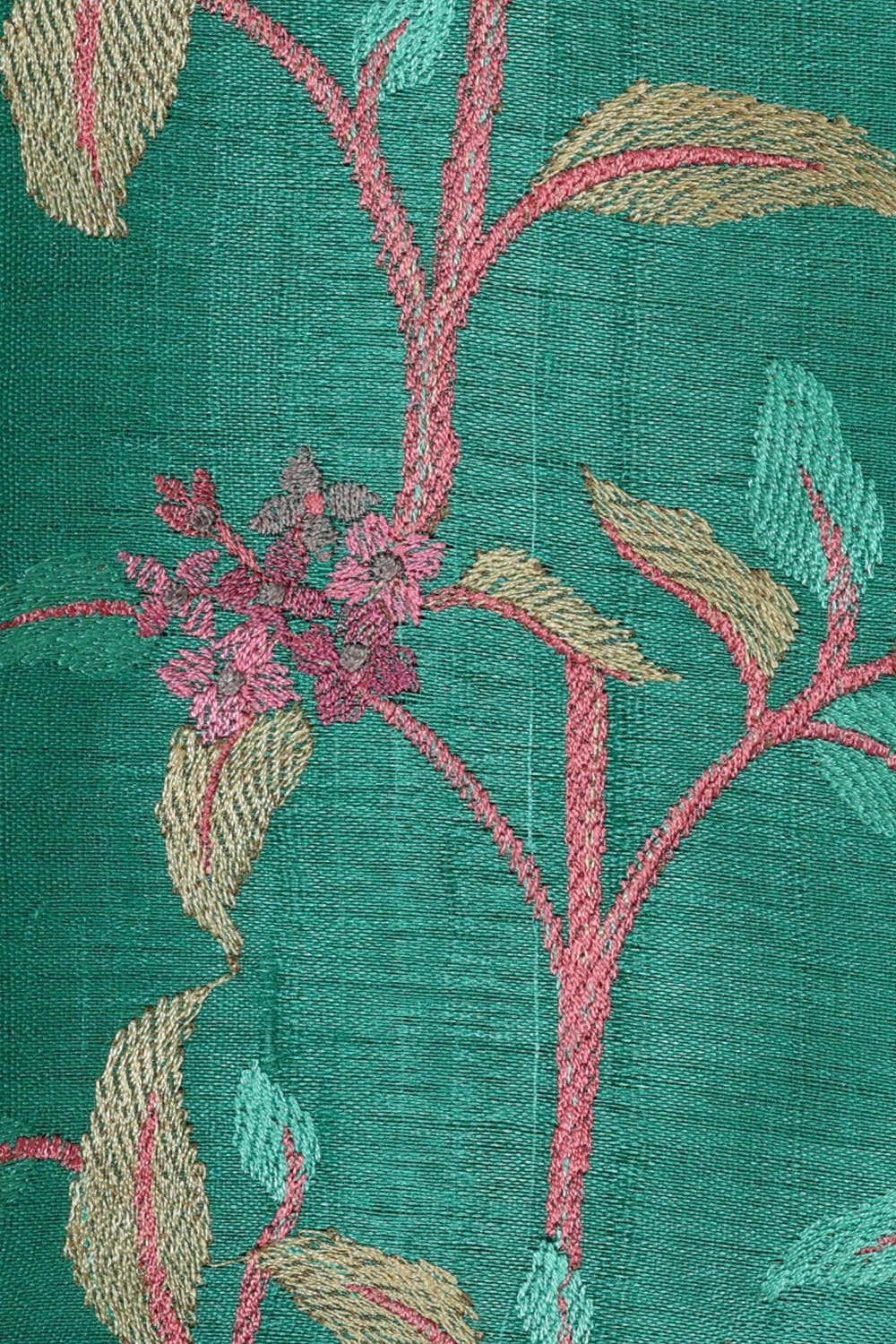 Image of Tussar Silk Sea Green Saree