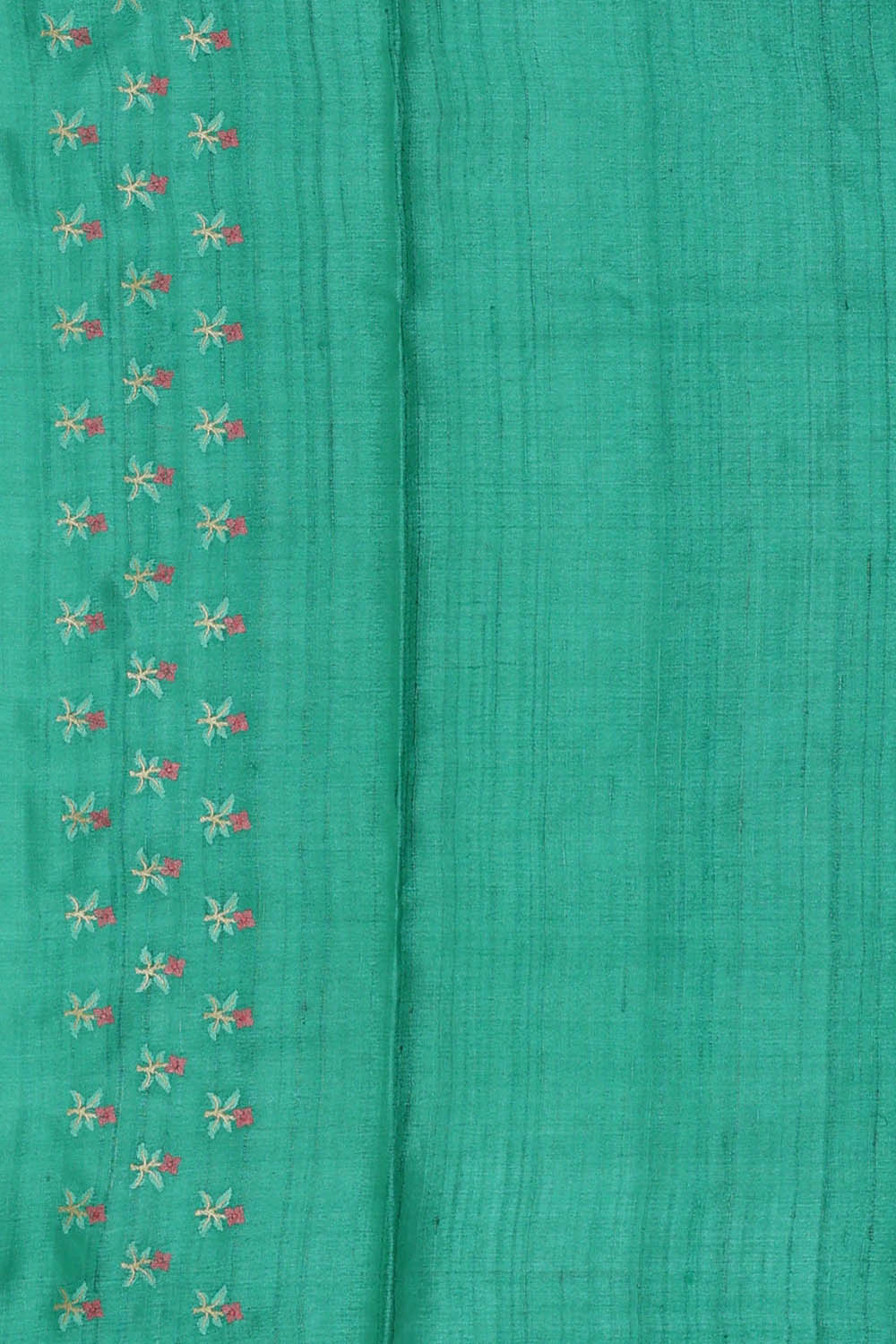 Image of Tussar Silk Sea Green Saree