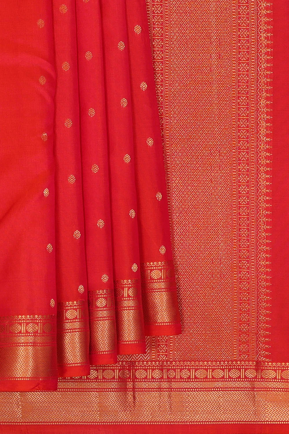Image of Kanchipattu Silk Orange Saree