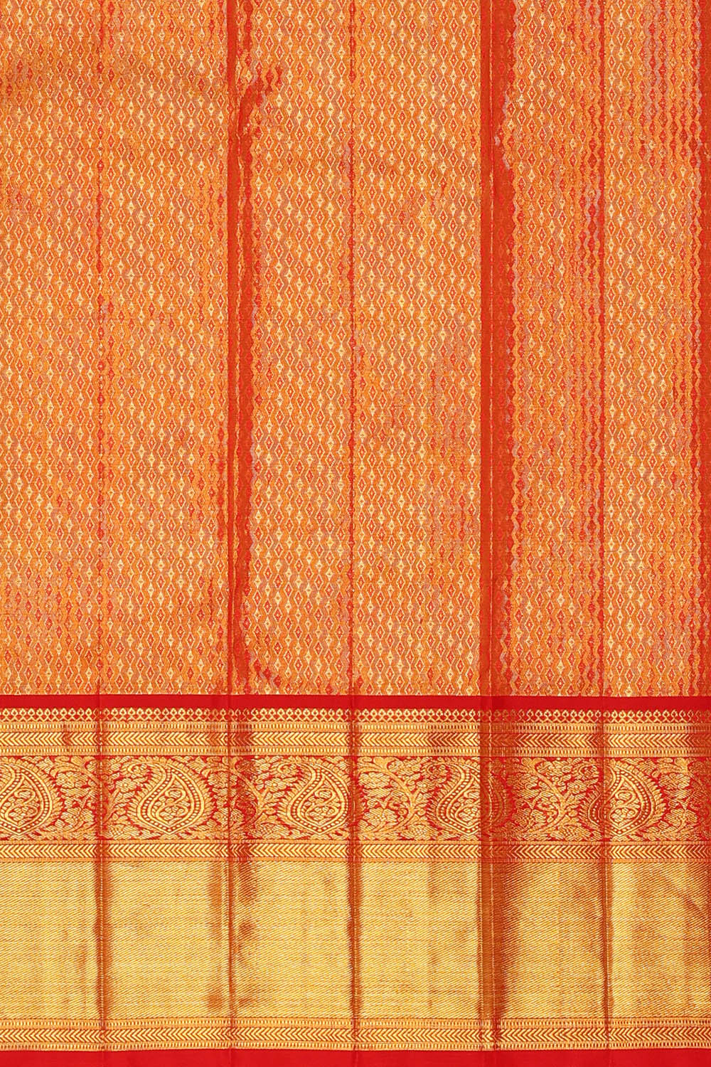 Image of Gold Kanchipattu Tissue Brocade Saree