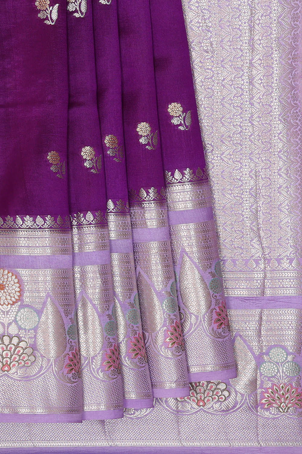 Image of Banarasi Silk Deep Violet Saree