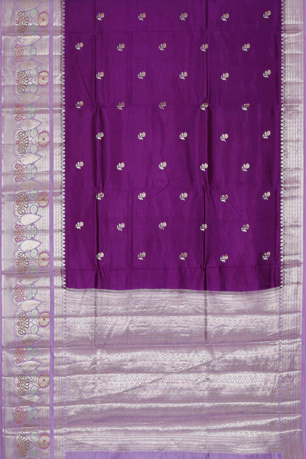 Image of Banarasi Silk Deep Violet Saree