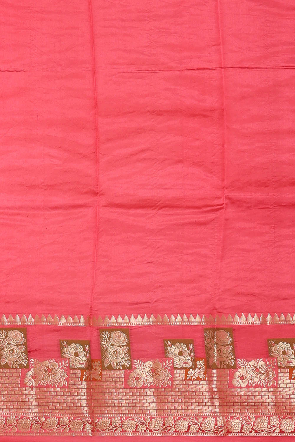 Image of Banarasi Silk Red Saree