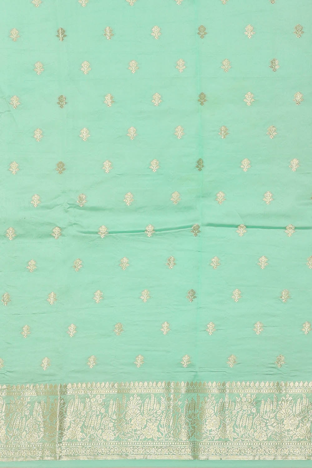 Image of Banarasi Silk Olive Green Saree