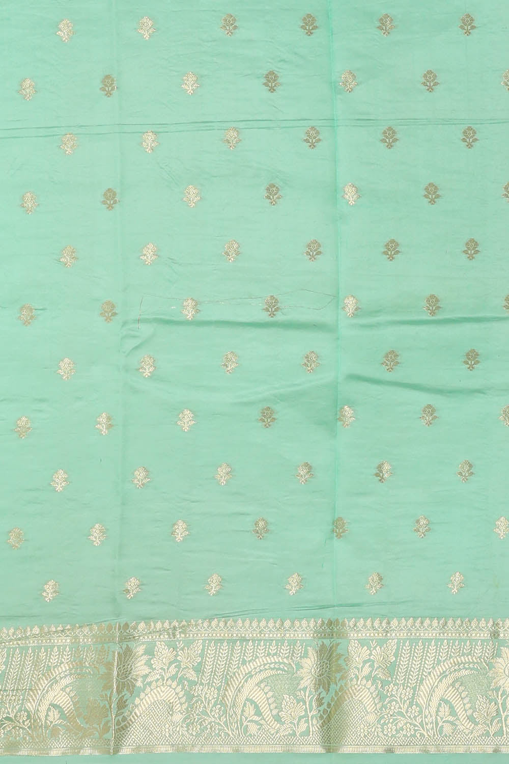 Image of Banarasi Silk Olive Green Saree