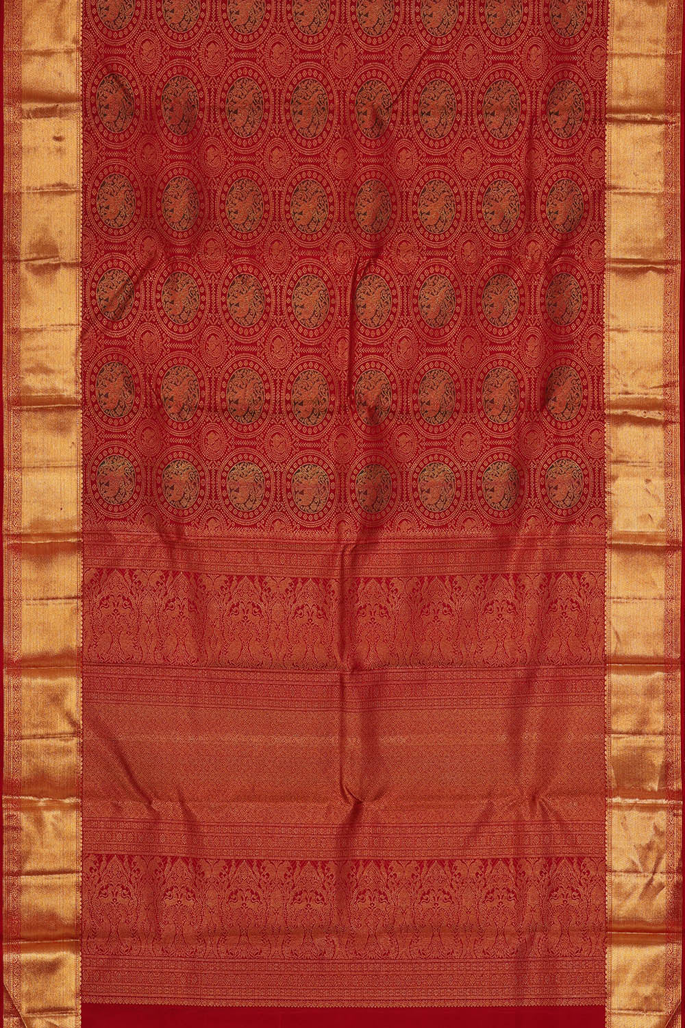 Image of Kanchipattu Silk Maroon Saree
