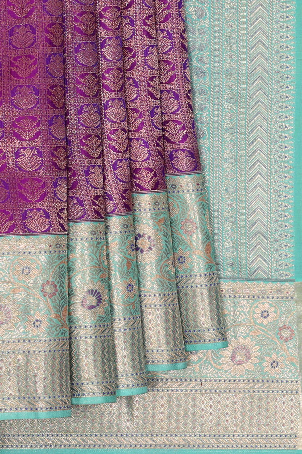 Image of Arani Silk Violet Saree