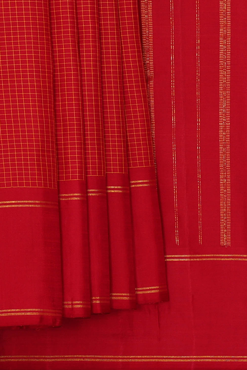 Image of Arani Silk Red Saree