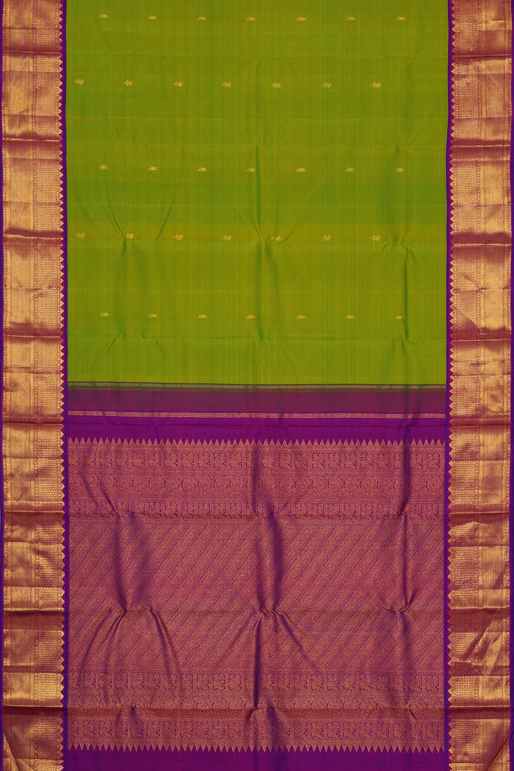 Image of Arani Silk Bright Green Saree