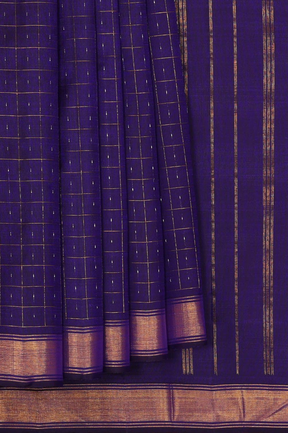 Image of Arani Silk Dark Blue Saree