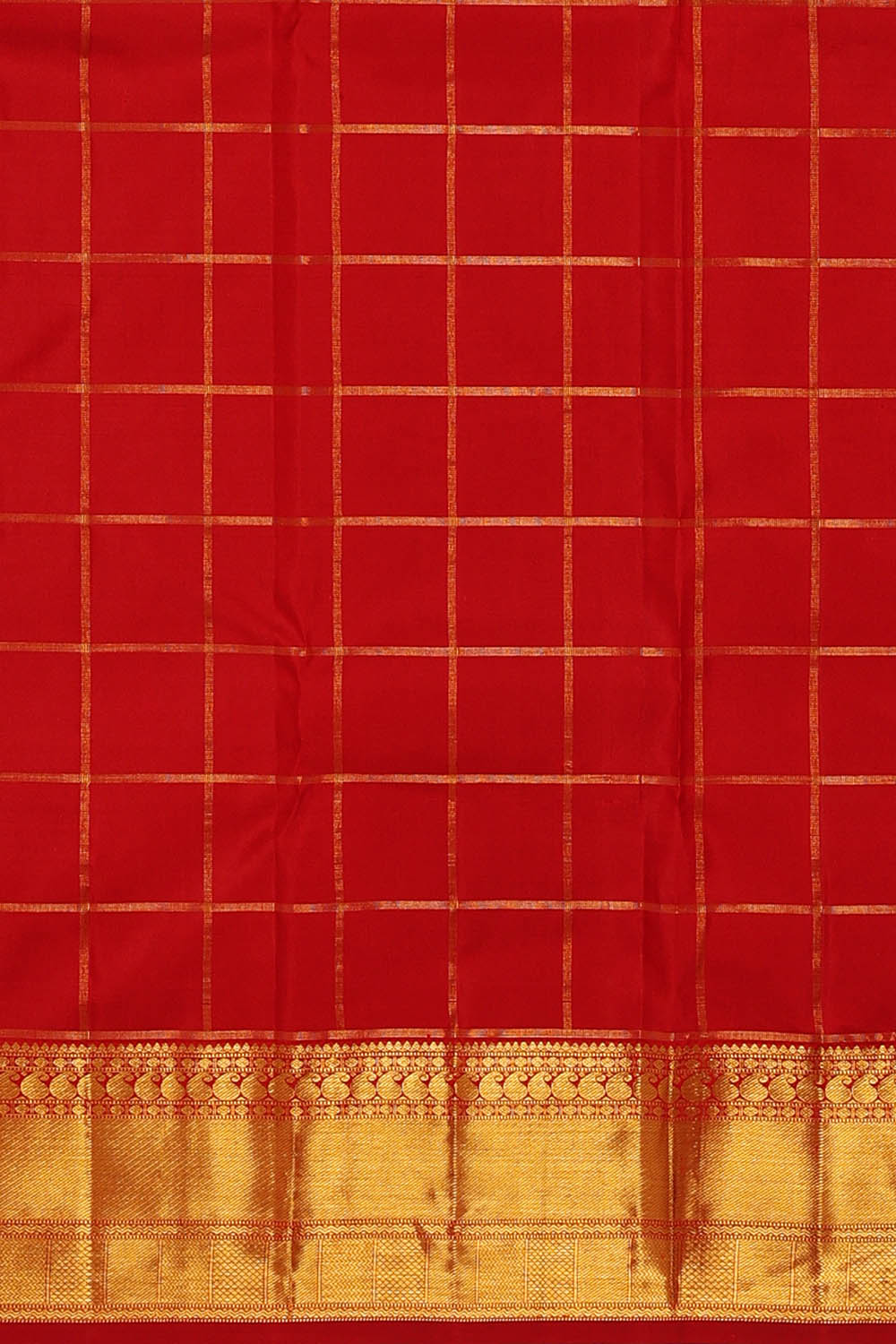 Image of Arani Silk Red Saree