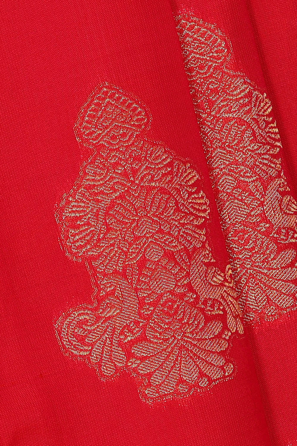 Image of Kanchipattu Silk Red Saree