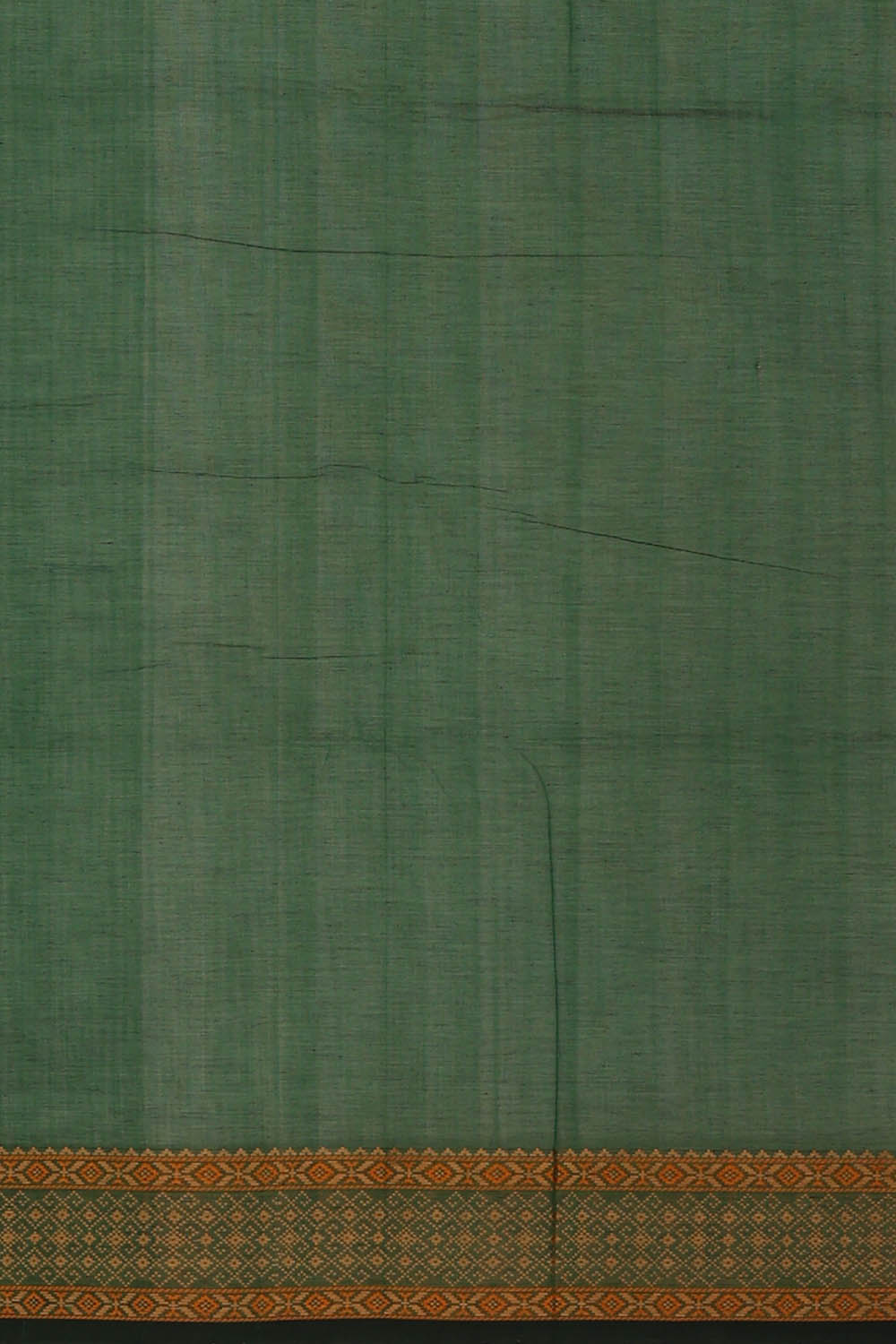 Image of South Cotton Olive Green Saree