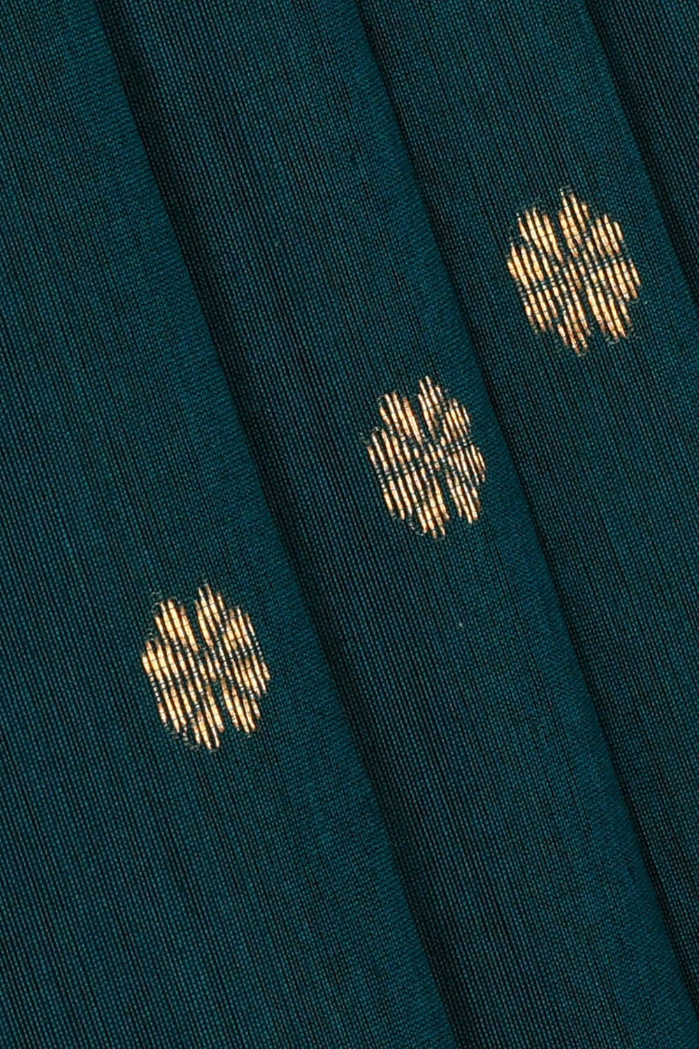 Image of Chanderi Cotton Silk Blue Saree