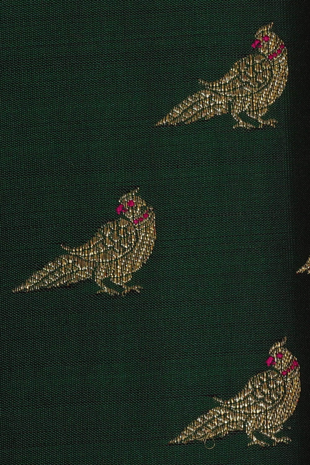 Image of Arani Silk Bottle Green Saree