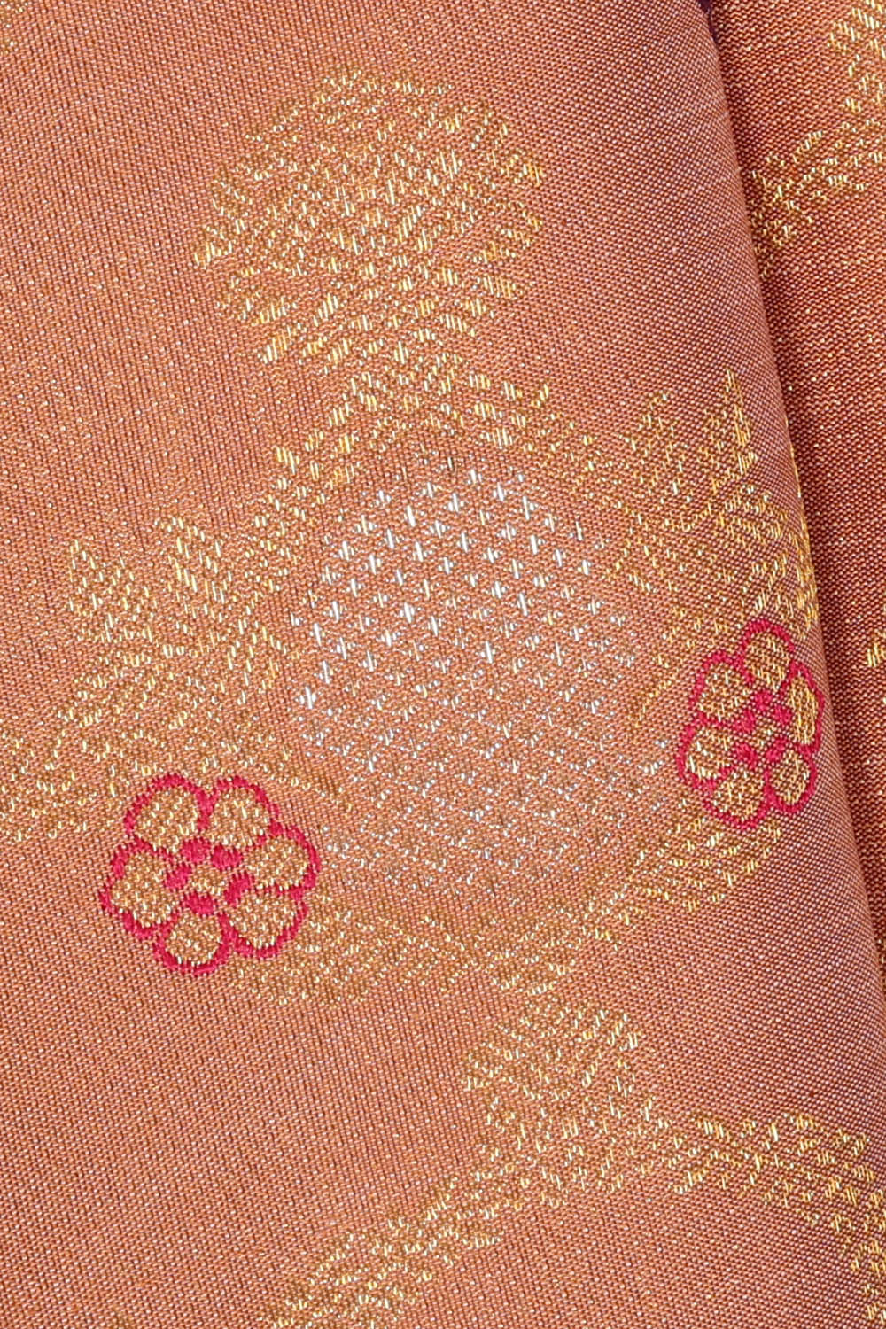 Image of Arani Silk Peach Saree