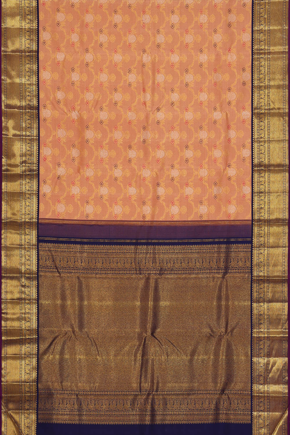 Image of Arani Silk Peach Saree