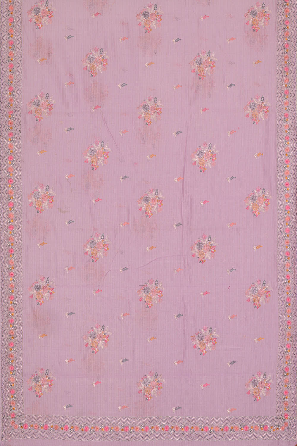 Image of Banarasi Crepe Lavender Saree
