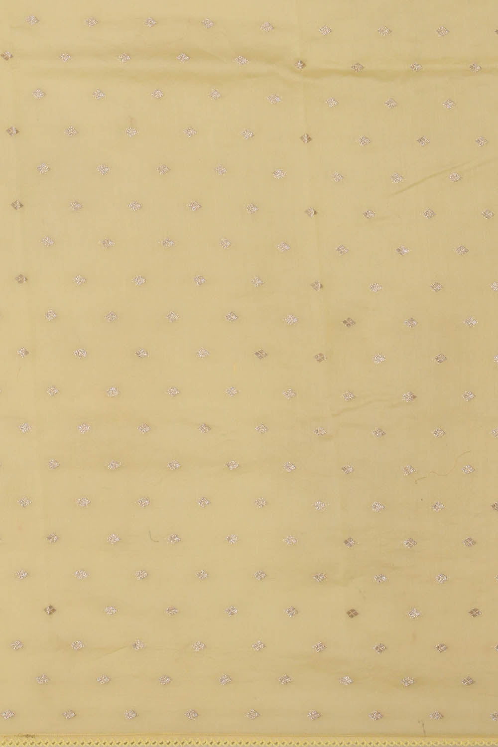 Image of Banarasi Crepe Light Yellow Saree