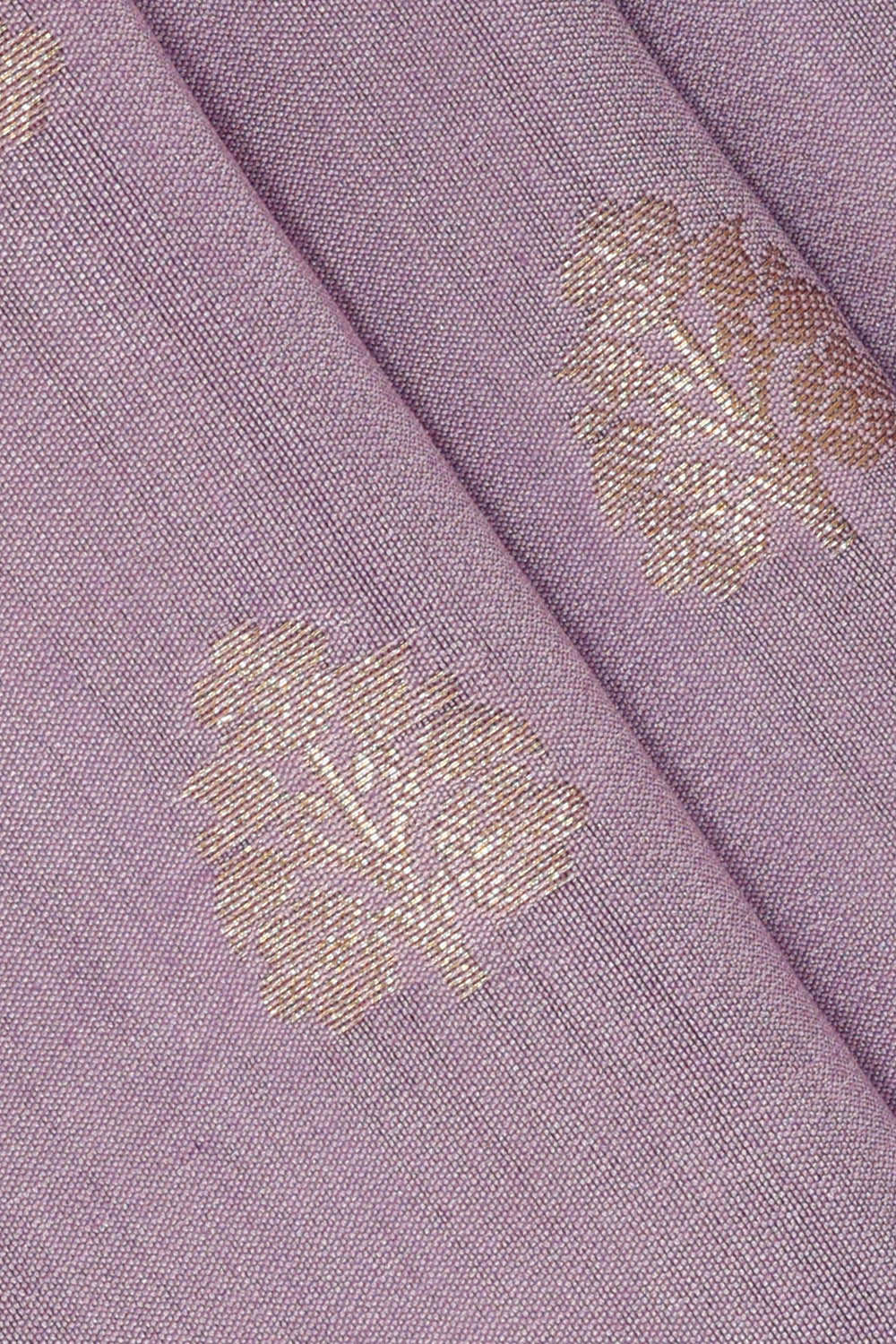 Image of Purple Tussar Silk Saree