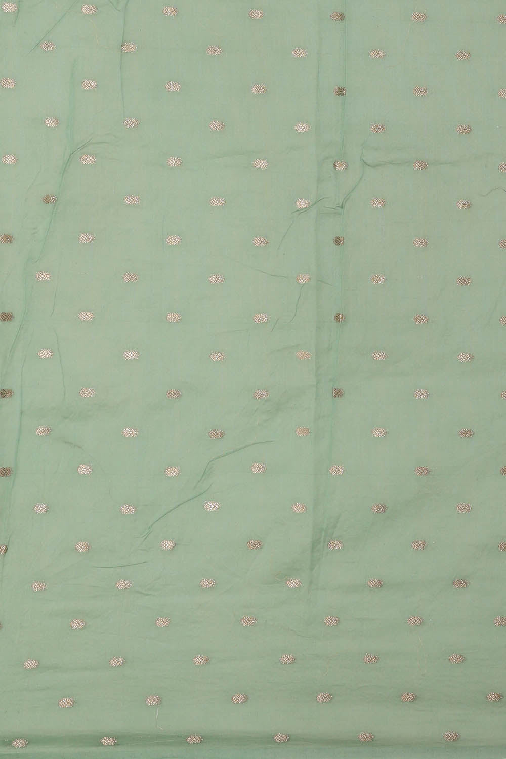 Image of Banarasi Crepe Muted Green Saree