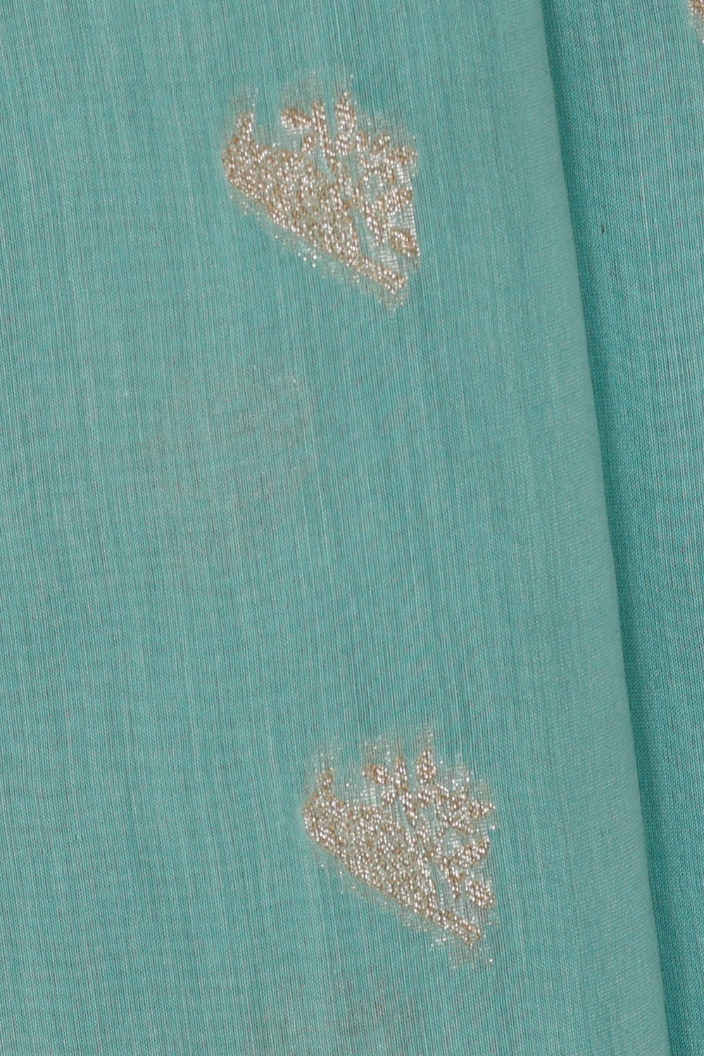 Image of Banarasi Crepe Sea Blue Saree