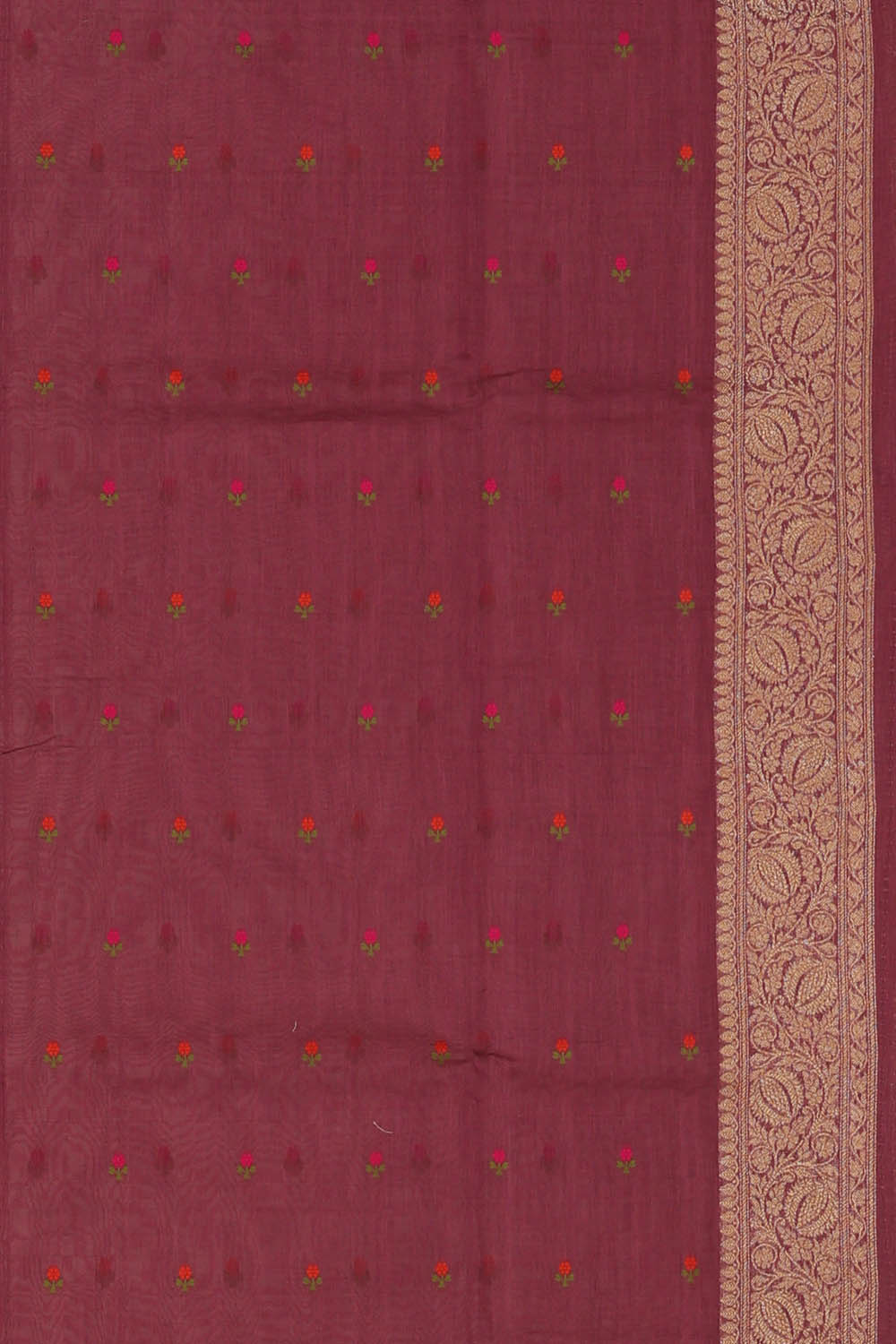 Image of Banarasi Crepe Dark Violet Saree