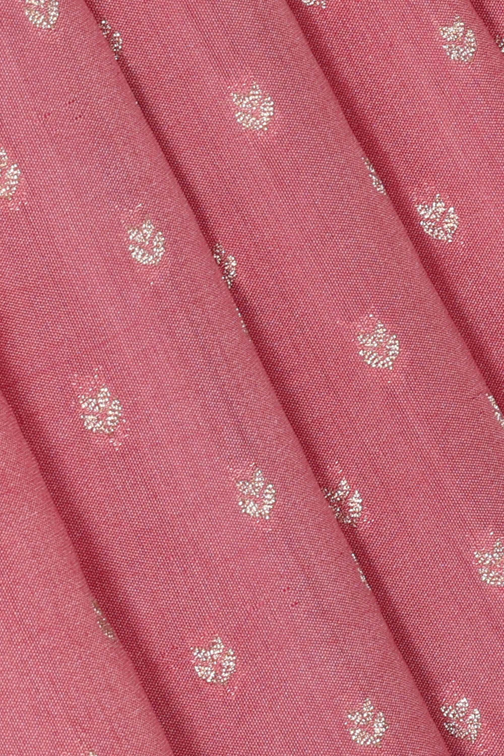 Image of Pink Tussar Silk Saree