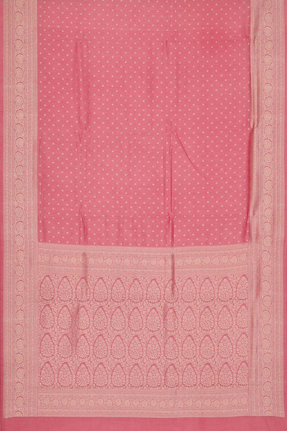 Image of Pink Tussar Silk Saree