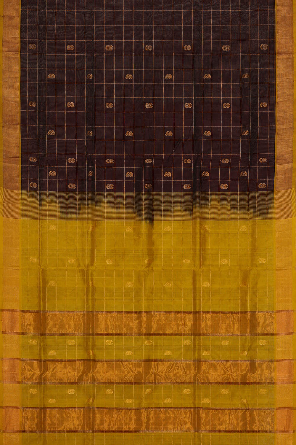 Image of Venkatagiri Cotton Silk Dark Violet Saree