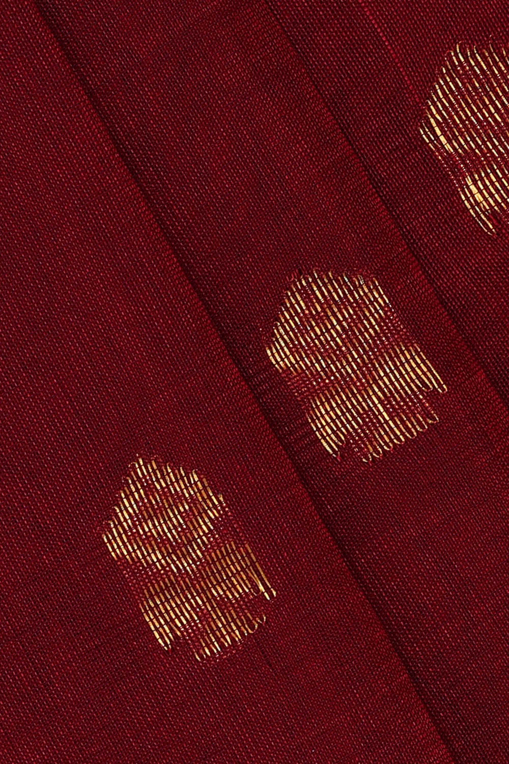 Image of Venkatagiri Cotton Silk Maroon Saree