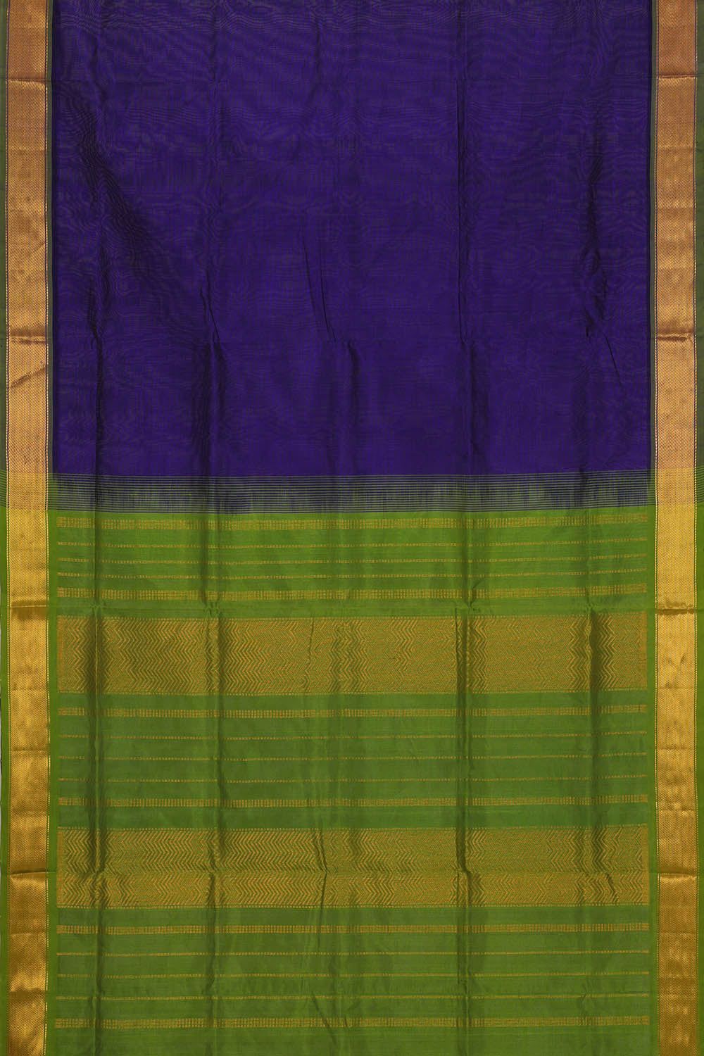 Image of Venkatagiri Cotton Silk Royal Blue Saree