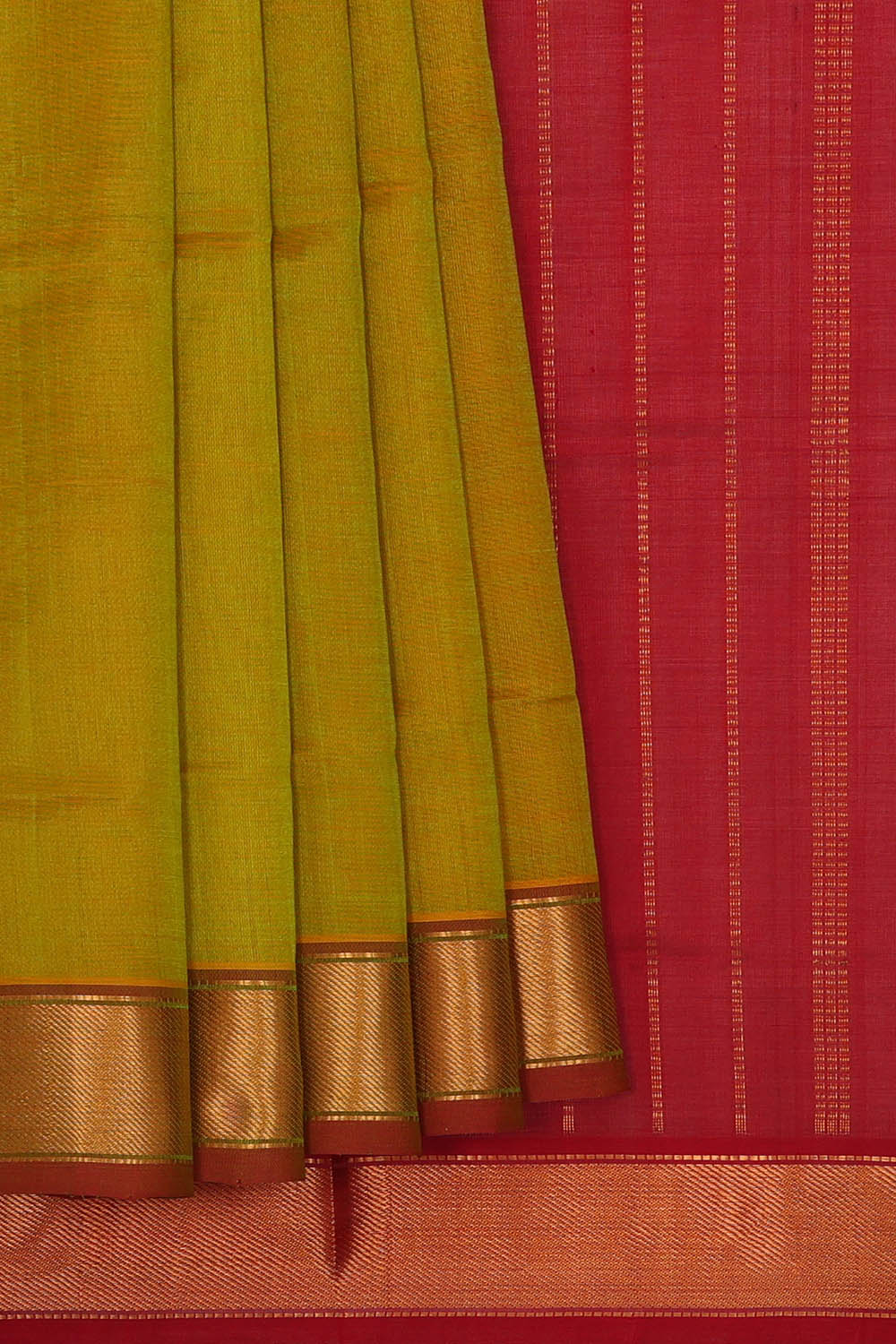 Image of Venkatagiri Cotton Silk Pale Green Saree