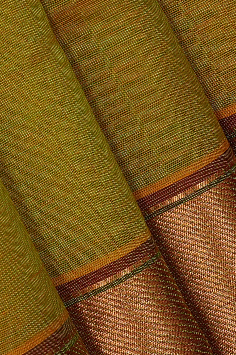 Image of Venkatagiri Cotton Silk Pale Green Saree